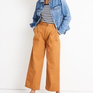 Madewell wide leg pleated trouser pants